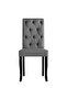 Dining Chairs 4 pcs Solid Wood Dark Grey - 2