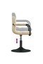 Swivel Dining Chairs 2 pcs Cream Velvet - 6