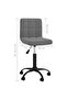 Swivel Dining Chair Dark Grey Velvet - 7