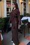Brown Long Sleeve Oversized Women's Set Sh338 - 8