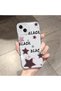 حافظة متوافقة مع هاتف iPhone 14 Plus، حماية للكاميرا، غطاء سيليكون شفاف فائق النحافة على شكل نجمة