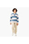 Striped Polo Pullover with Long Sleeves - 2
