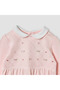Embroidered Peter Pan Collar Sleepsuit with Long Sleeves - 3