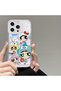 iPhone 14 Pro Max Compatible Case Camera Protected Transparent Ultra Thin Silicone Cover Cardoon Patterned - 2