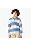 Striped Polo Pullover with Long Sleeves