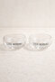 Borosilicate 2-Piece Round Snack Bowl Glass Bowl Set Kw-703 - 2