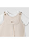 Solid Dungarees with T-shirt - 4