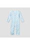 Assorted Sleepsuit with Long Sleeves and Button Closure - Set of 3 - 4