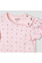 Floral Print Romper with Puff Sleeves - Set of 4 - 6