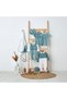 Peter Pan Collar Romper with Smock Detail - Cotton - Short Sleeves - 6