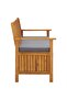 Garden Storage Bench 120 cm Solid Acacia Wood - 2
