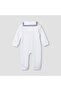Ribbed Sailor Collar Sleepsuit with Long Sleeves - 2