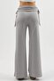 Modal Textured High Waist Wide Leg Ruched Detail Pants Berşan Collection - 8