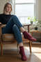 4 Pairs of Women's Reverse Towel Booties Socks – Colorful and Soft - 6