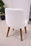 A Quality Kitchen Chair Cover Large Oval Brick Pattern Stretch Elastic Fabric Chair Cover 1 Piece - 3