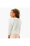 Textured Sweater with Long Sleeves and Tulle Detail - 3