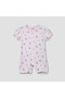 Floral Print Romper with Puff Sleeves - Set of 4 - 3