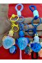 2-Piece Colorful Turtle Figured Keychain – Fun and Collectible Design - 2