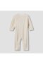 Cotton Round Neck Long Sleeves Sleepsuit with Knit Texture - 3