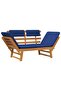 Garden Bench with Cushions 2-in-1 190 cm Solid Acacia Wood - 4