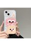 iPhone 14 Compatible Case Camera Protection Transparent Ultra Thin Silicone Cover Small Charcoal Ball Pattern - 2