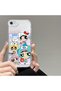 iPhone 7/8/Se 2020 2022 Compatible Case Camera Protected Transparent Ultra Thin Silicone Cover Cardoon Patterned - 3