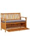 Garden Storage Bench 120 cm Solid Acacia Wood - 7