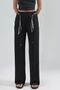 Modal Textured Belt Detailed High Waist Straight Leg Knitted Trousers Berşan Collection - 6