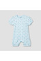 Floral Print Romper with Puff Sleeves - Set of 4 - 4