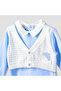 Collared Sleepsuit with Long Sleeves - Velour - Long Sleeves - 3