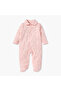 Floral Print Sleepsuit with Collar and Button Closure