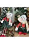 Luxury Giant Large Plush Long Christmas Decoration Ebiseli Snow Girl Figurine Legs Extending Snowman