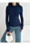 Women's Half Turtleneck Finger-Looped Full Stretch Fabric Buzz Bodysuit - 8