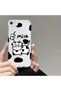 iPhone 7/8/Se 2020 2022 Compatible Case Camera Protected Transparent Ultra Thin Silicone Cover Cute Cow - 3