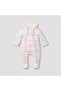 Ruffle Detail Padded Coverall with Hood