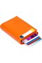 Women's Orange Mechanical Card Holder and Wallet