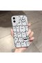 iPhone 11 Compatible Case Camera Protection Transparent Ultra Thin Silicone Cover Simple Striped