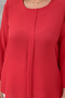 Plus Size Crew Neck Long Sleeve Relaxed Fit Stylish Women's Blouse - 3