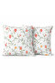 Decorative Throw Pillow 100% Cotton 40X40 cm Seersucker Olivia (2 Pieces)
