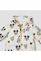Mickey and Friends Print Hooded Coverall with Long Sleeves and Zip Closure - 3