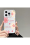 iPhone 14 Pro Compatible Case Camera Protected Transparent Ultra Thin Silicone Cover Flower World - 2