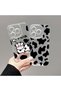 iPhone 16E Compatible Case Camera Protection Transparent Ultra Thin Silicone Cover Cute Cow - 7