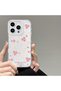 iPhone 15 Pro Compatible Case Camera Protected Transparent Ultra Thin Silicone Cover Flower World - 3