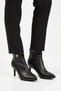 Women's Black Zip-Up Boots with Fleece-Lined Insulation, Stiletto Heels, and Zipper, Style 2611