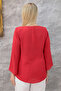 Plus Size Crew Neck Long Sleeve Relaxed Fit Stylish Women's Blouse - 4