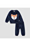 Fox Applique Sweatshirt and Joggers Set