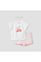 Printed T-shirt and Shorts with Headband