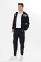 Men's Fleece-Lined Hooded Winter Tracksuit Set Black 9520-S - 5