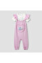 Heart Print T-shirt and Dungarees Set