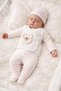 Newborn Baby Girl Hospital Discharge Set 10 Pieces 100% Cotton Bear Embroidered Pink Striped